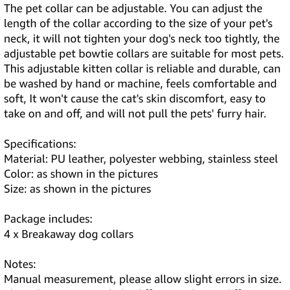 2 Black & White Buffalo Plaid Breakaway Pet Collars With Silver Bells - Picture 5 of 8